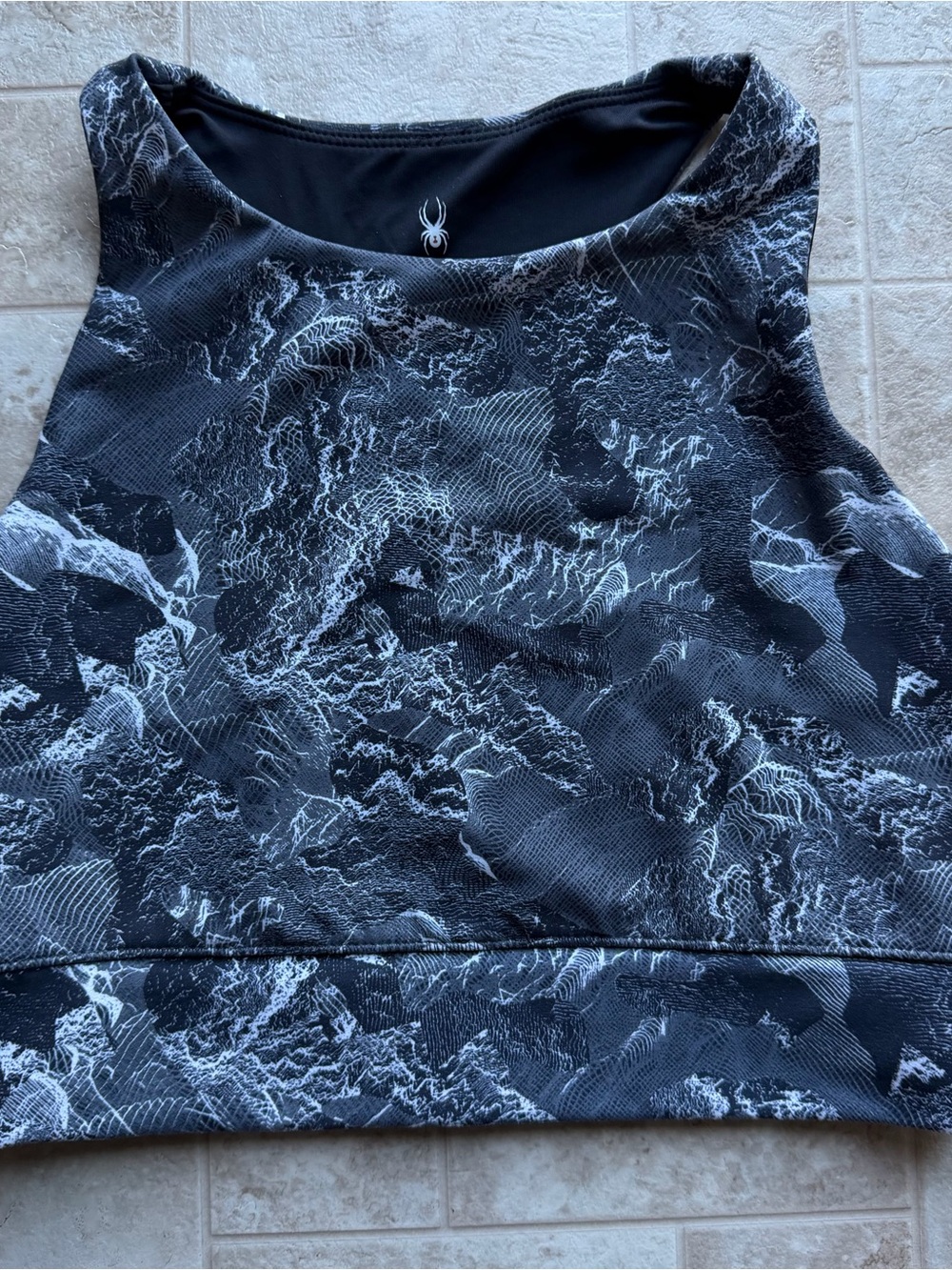 Spyder High Neck Racerback Sports Bra Large